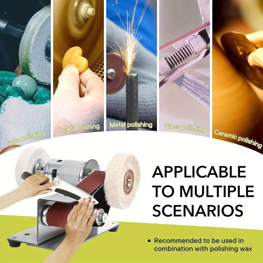 1 Set Versatile Mini Belt Sander & Sharpener: 7 Adjustable Speeds, Angle Precision, US Plug - Ideal for Metal & Wood