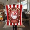 Custom Name Olympiacos2 Flannel Blanket, High quality Comfortable for All Seasons, Home Decor, Warmth and Comfort