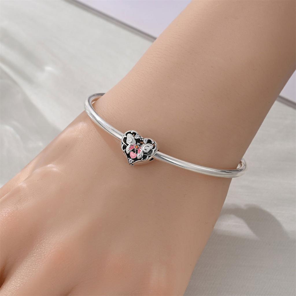 DIY Heart Charm Pendant Beads For Handmade Necklace Bracelet Jewelry Making Accessories