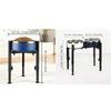 Подставка для мисок для собак из кованого железа, регулируемая ширина, одинарная/двойная миска, стойка-кормушка для животных, защита шейного отдела позвоночника, нескользящая