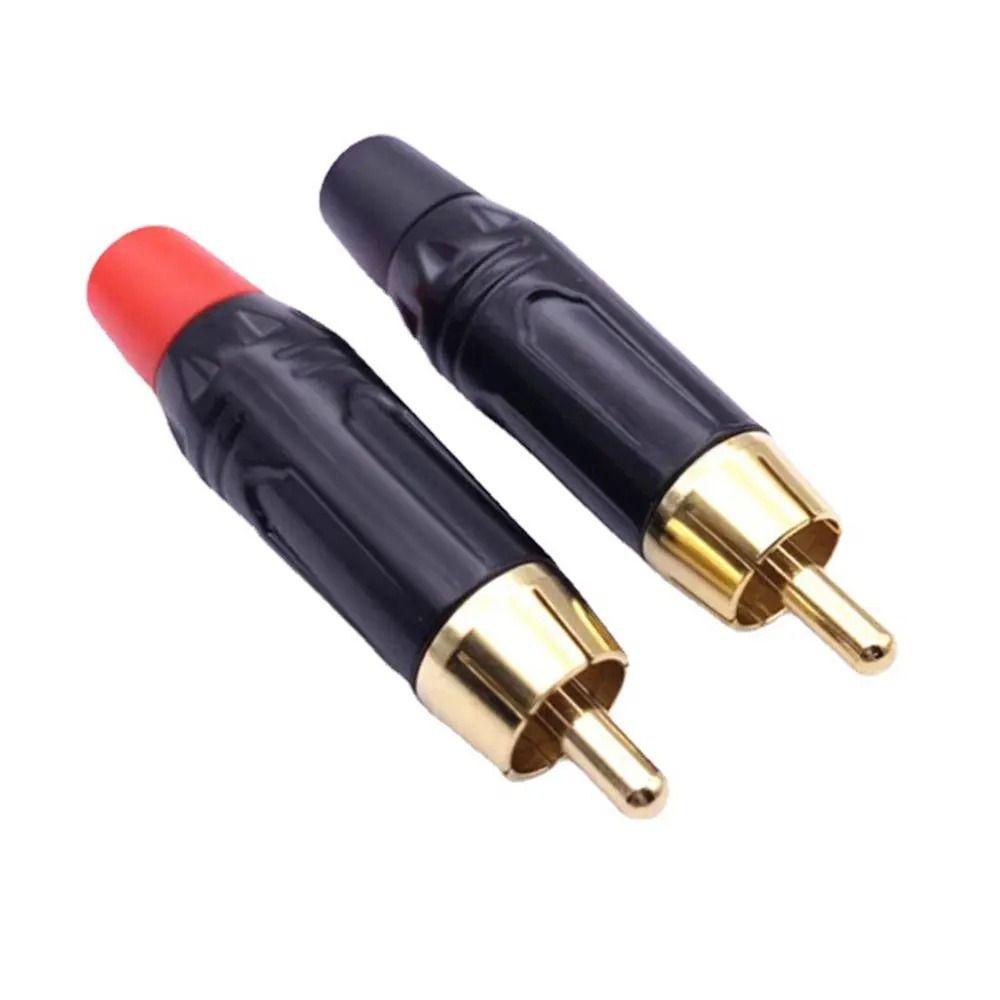 Plating Electrophoresis RCA Audio Video Plug Connector Musical Sound RCA Plug