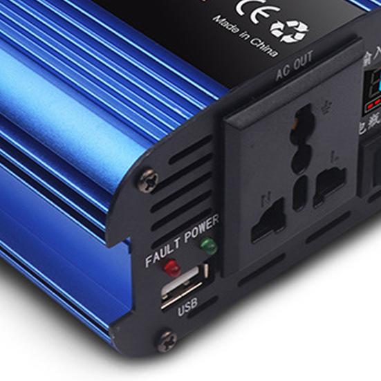 Car Power Inverter Modified Sine Wave Plug Play Digital Display 500W 12/24/36/48V To 220V Car Transformer Adapter for Home