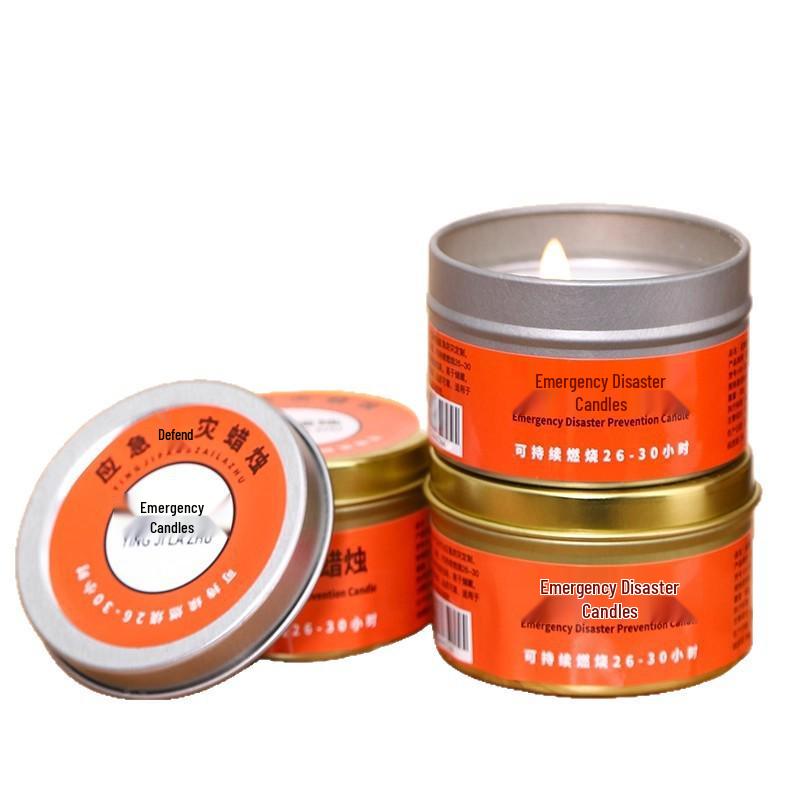 Набор из 2 бездымных и без запаха ветроустойчивых аварийных свечей для предотвращения катастроф.