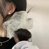1 шт. Корейский стиль, Вдохновленный Дондэмун, Кружевной и жемчужно-белый, Прозрачный, Массивный Резинка для волос, Милый и нежный аксессуар для волос для женщин