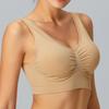 Wireless Sports Bra Plus Size Adjustable Seamless Yoga Bras Women Comfortable Push Up Stretch Vest