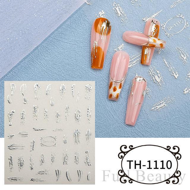 Nail Art Sticker, European And American Style Snake Year Cartoon Snake Pattern Small Spirit Snake Thin Tough Adhesive Nail Sticker