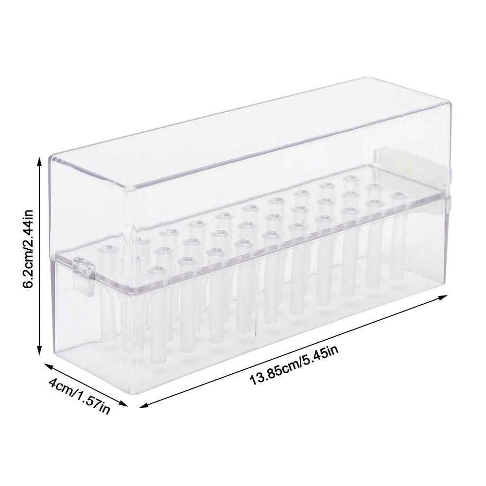 Dustproof Structure Nail Drill Bits Holder Stand Practical Storage For Daily Nail Art Tools