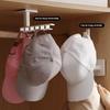 No Punching 6 Hooks Hat Holder Wall Mount Baseball Cap Multifunctional Hanger Wardrobe Hat Storage Hooks