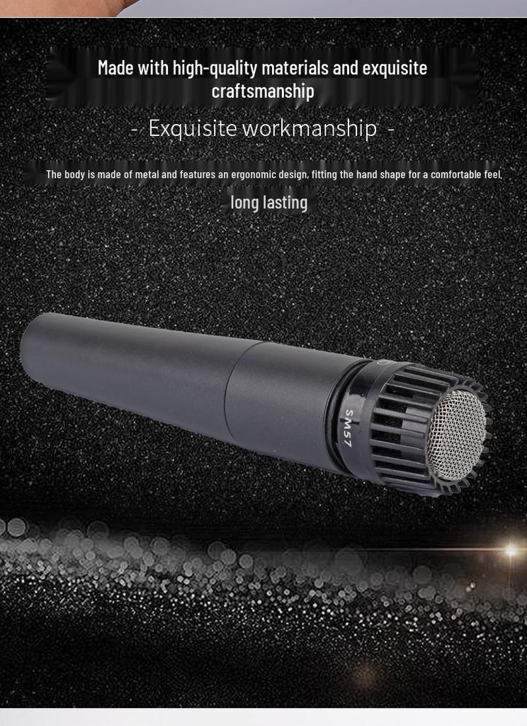 SM57LC Профессиональный проводной динамический микрофон для караоке и прямых трансляций