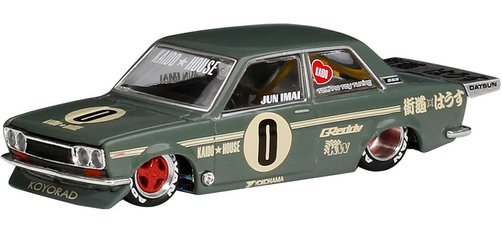 KAIDO HOUSE x True Scale Mini GT Datsun 510 Pro Street OG Green KAIDO HOUSE с левым рулем 1/64
