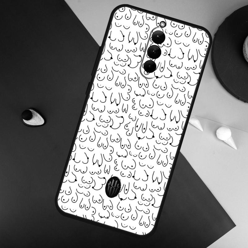 Boobs Art For ZTE Nubia Red Magic 10 Air 8 9 8S 9S 10S Pro Plus 7 6S 7S Pro Red Magic 11 Pro Plus Case