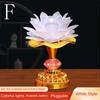 220V Buddhist Lamp LED Night Light Buddha Music Machine Lotus Flower Lamp  Temple