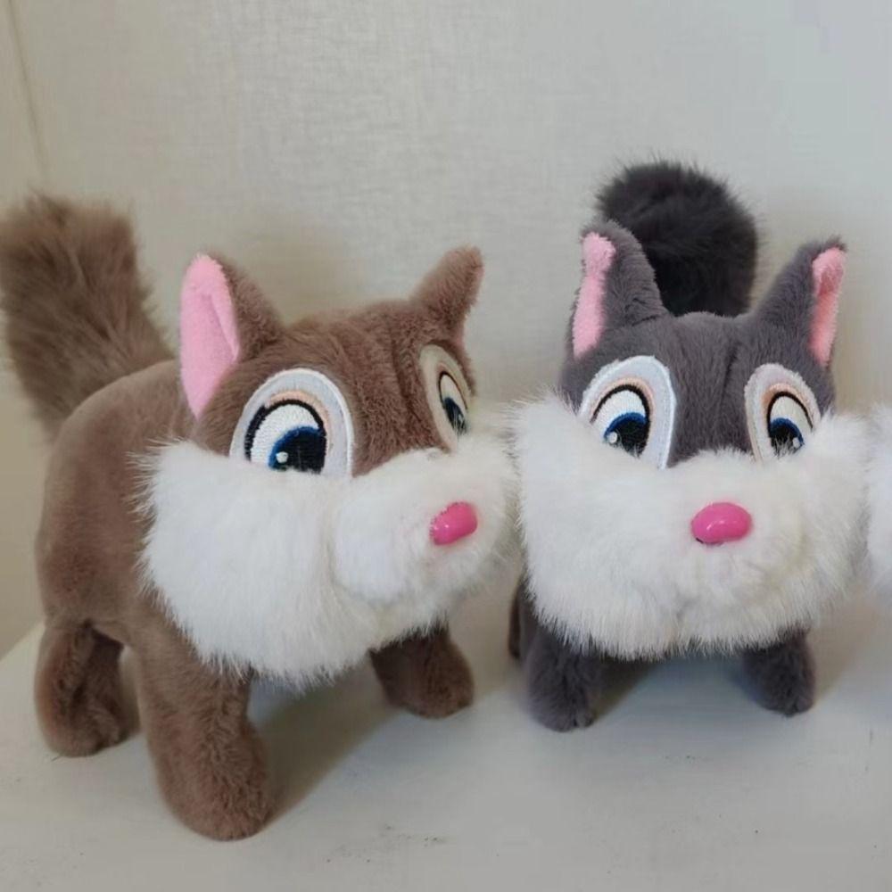Plush Toy Plush Electric Music Toy With Sounds Animated Squirrel Walking Toy Christmas Toys Gift