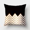 Gold Black Geometric Cushion Cover Polyester Decorative Sofa Cushions Pillow Covers Throw S Cases Home Decor