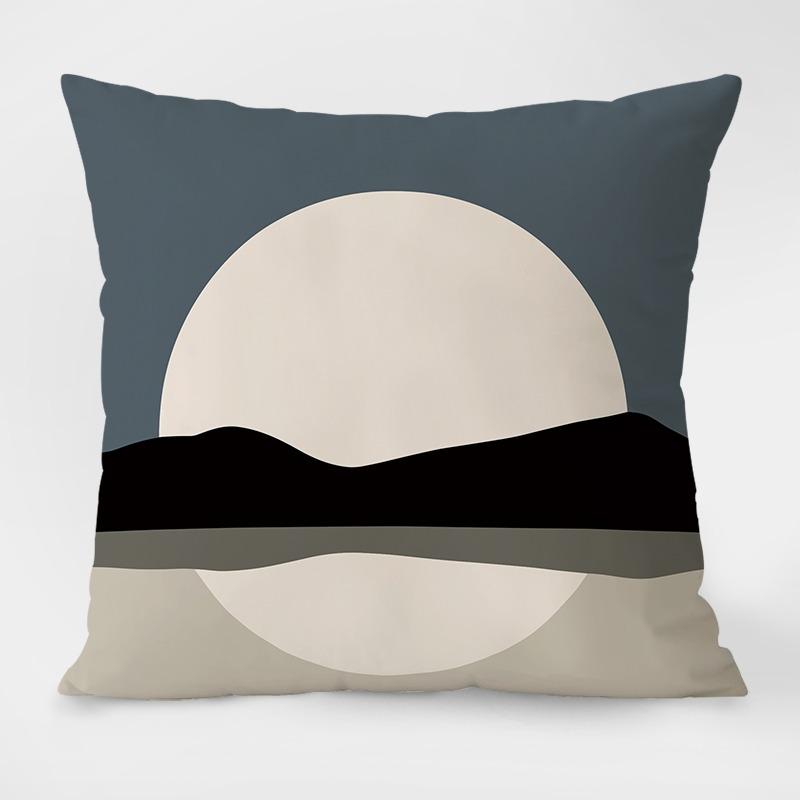 Simple Geometric Pattern Pillowcase Dormitory Decoration Office Living Room Sofa Home Pillowcase