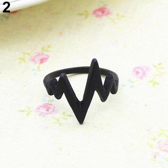 Unisex Fashion Zigzag Arrow Shape Band Alloy Knuckle Finger Ring Jewelry Gift