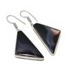 Banded Agate Handmade 925 Sterling Silver Jewelry Earring 1.97" H9m19