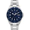 Часы Timex Men's Dress 42mm, серебристый тон/серебристый тон/синий. , современное