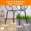 16/20/32PCS Round Shape Chair Leg Caps Plastic Outdoor Chair Glides  Tables and Cabinets