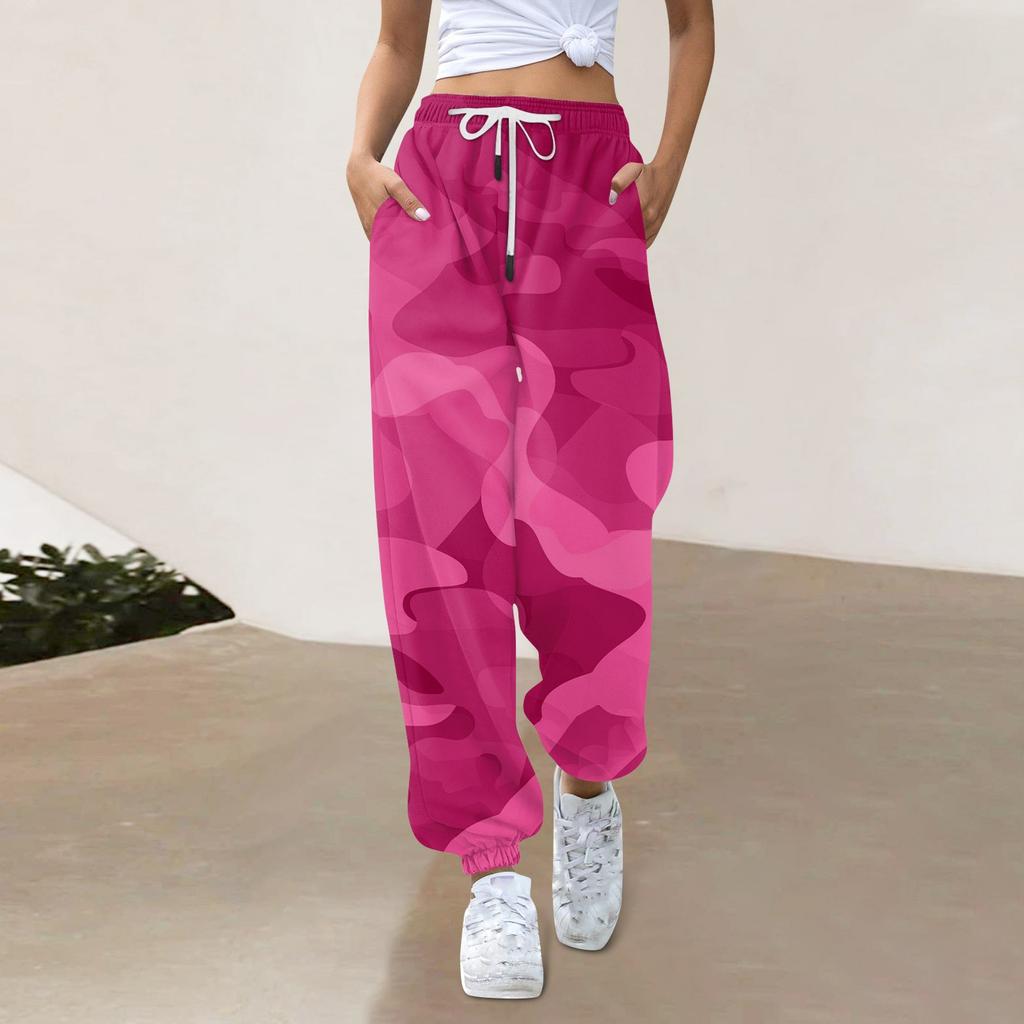 Women's Casual Fashion Sweatpants  Print Casual Pants