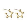 Милые серьги-звездочки Серьги-пятиконечные звезды Милая и классная индивидуальность Светлая роскошь Серьги-звездочки для ниши