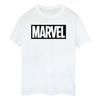 Marvel Mens Outline Cotton Logo T-Shirt