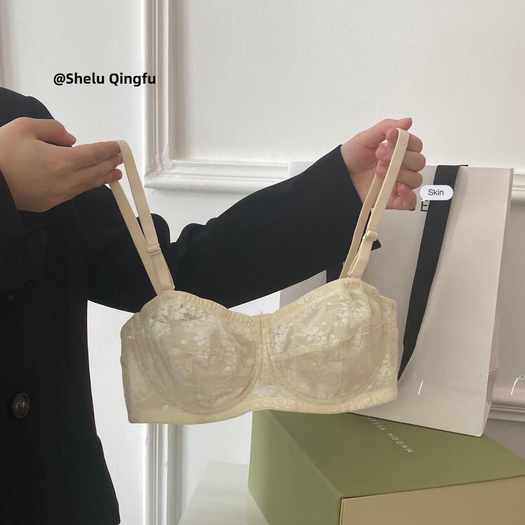 Бюстгальтер без бретелек с защитой от провисания для большой груди, маленький размер, ультратонкий, нескользящий, невидимый топ-труба