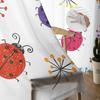 Роскошные тюлевые шторы с изображением божьей коровки, современная гостиная, кухня, шифоновая занавеска для спальни, прозрачная занавеска с балдахином
