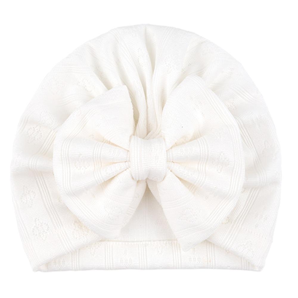 Breathable Newborn Head Wraps Knitted Soft Infant Cap Cute Baby Turban Hat Daily Wear
