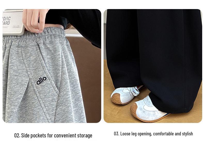 Girls' Fashionable Wide-Leg Pants - Autumn 2025 New Style