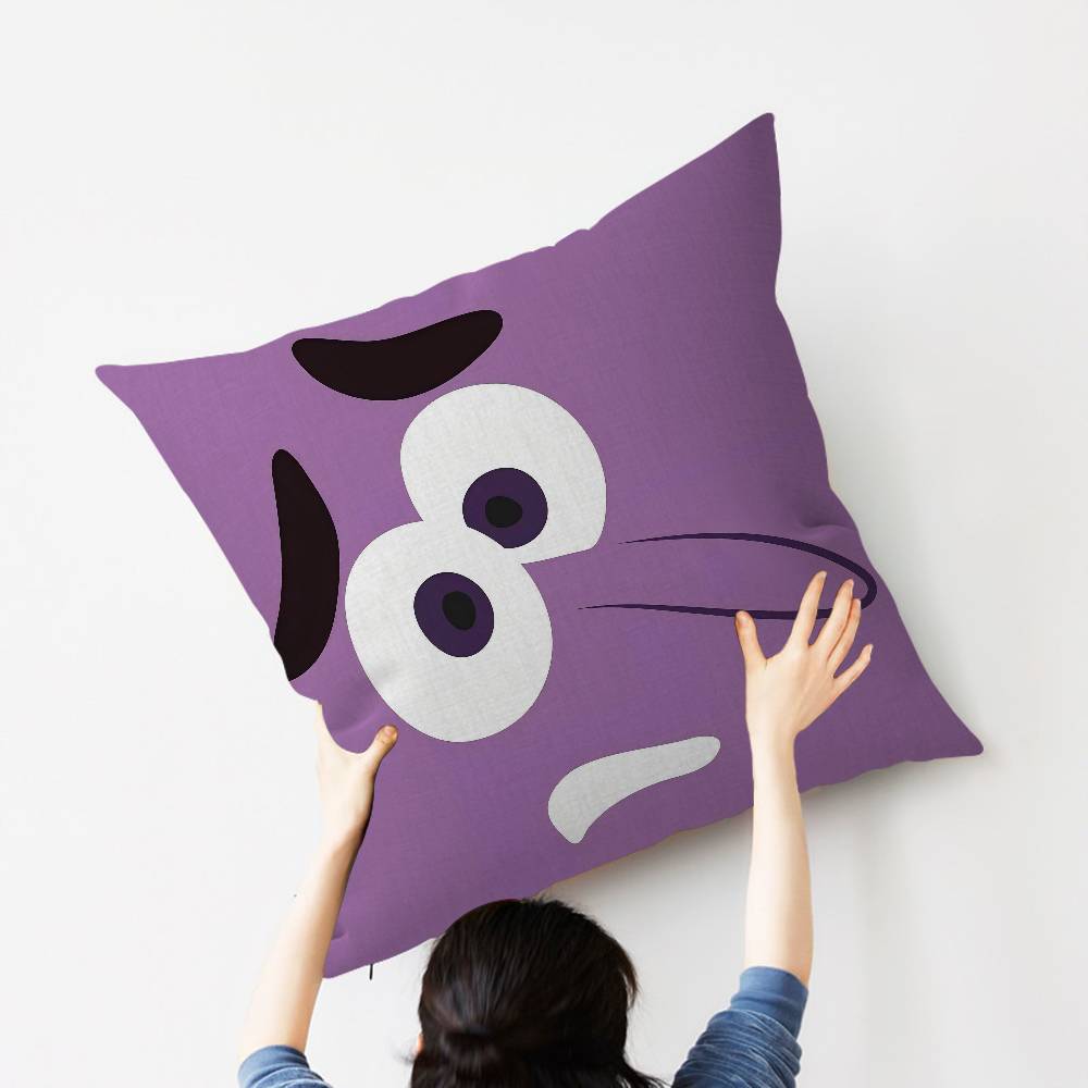 CARTOON ANGRY Funny Face Eyes Maple Design Cushion Cover Happy Autumn Harvest decor Holiday Decorati Pillow Cover