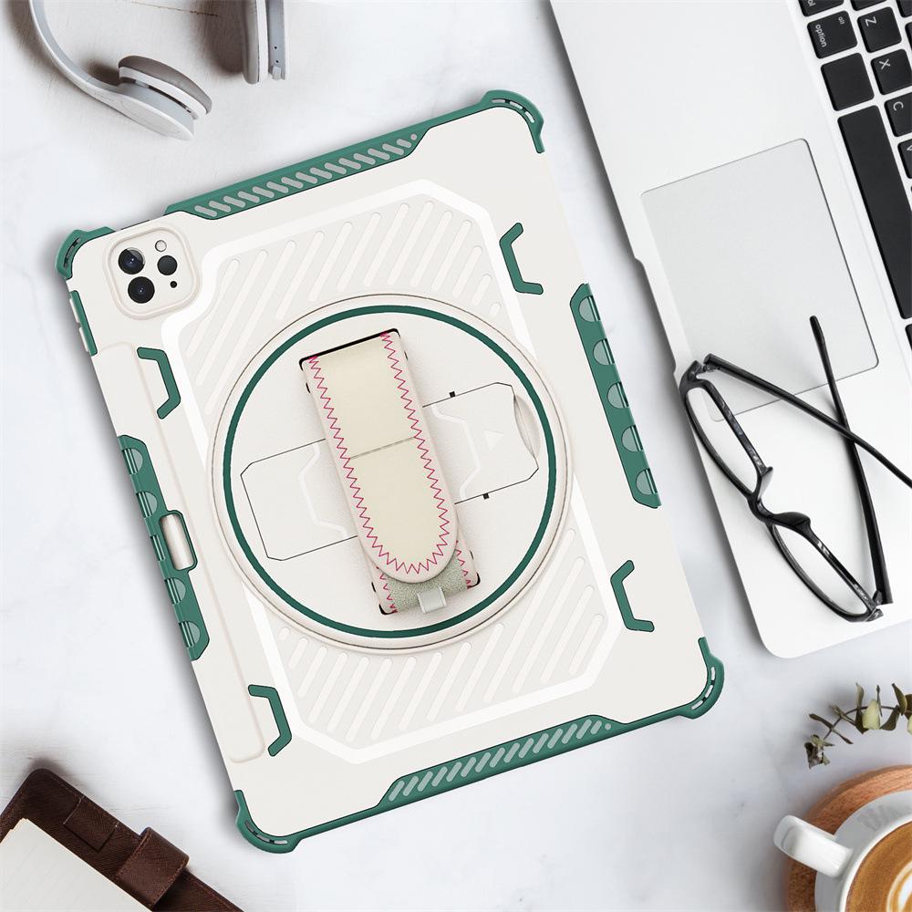 Защитный чехол для Apple iPad с ремешком для руки и подставкой для 12,9", 10,2", 11" Pro, Mini 7/6.