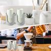 Plastic Cup Holder U-Shaped Grooves Top Opening Cup Storage Keeping Cups Counters Neat Anti-Slip Small Paper Cup Holder for Bathroom Vanity