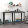 VidaXL Workbench Work Table Workstation Tool Bench Storage Bench Workshop Garage Grey 140x50x80 Cm 822508