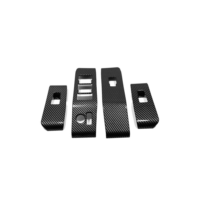 ABS карбоновые автомобильные аксессуары для Toyota Highlander Kluger 2022, дверное окно, стекло, подъемный переключатель, панель, накладка