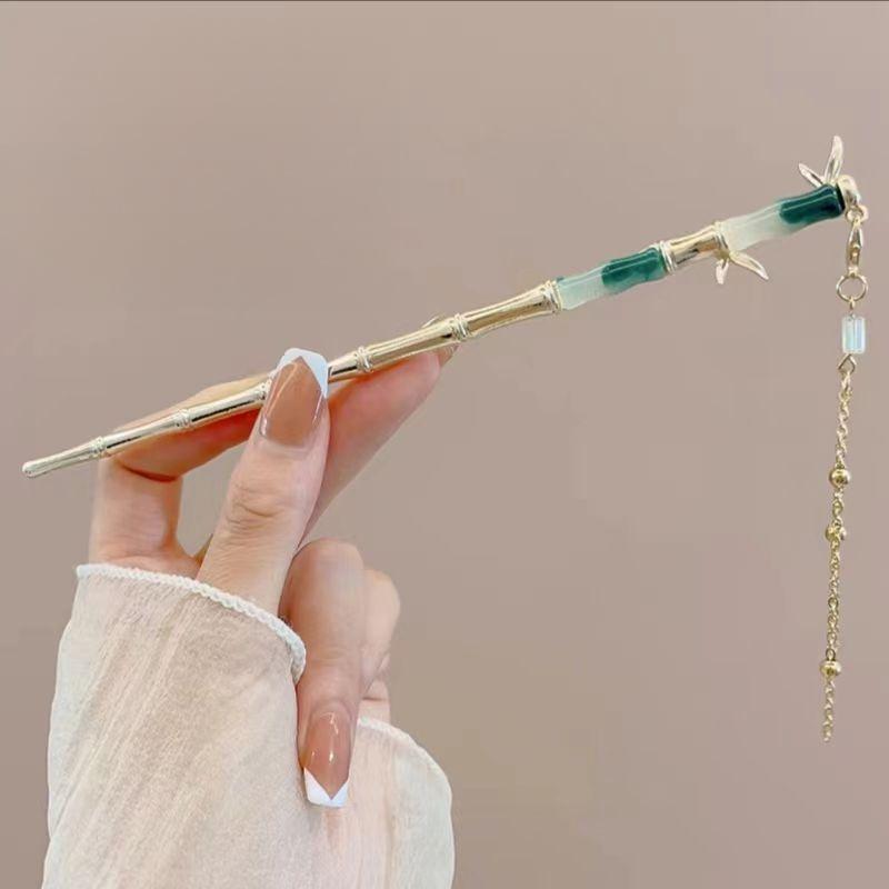 Элегантный китайский стиль заколка для волос кисточка палочка для волос традиционный цветочный дизайн прическа аксессуар женские ювелирные изделия шпилька игла для волос