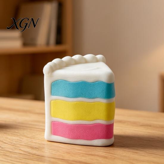 Slow Rebound Stress Ball Rainbow Cake Relief Toy Rising Dessert Squeeze Giant Home Office Workers Hand Relaxation Sensory Party Favors