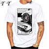 New Summer Men Short Sleeve RWB 997 Manga Style It All Starts With A Dream Car Classic T-Shirt Hip Hop Boy White Casual Tees