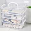 Transparent Visibility Building Blocks Storage Box Stackable Moisture Proof Grid Drawer Classification Tool for Organization