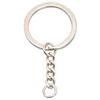 Eco-Friendly Nickel-Free Metal Keyring: DIY Jewelry Accessory, Split Ring Keychain with Doll Pendant