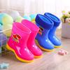 Waterproof Cartoon Rain Boots for Boys Girls Aged 8 To 11 Non-Slip Warm Rubber Shoes for Kids Comfortable Rain Footwear
