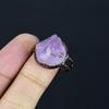 Amethyst Handmade Gemstone Ring, Copper Electroformed Ring Antique Jewelry, Adjustable Ring Engagement Gift