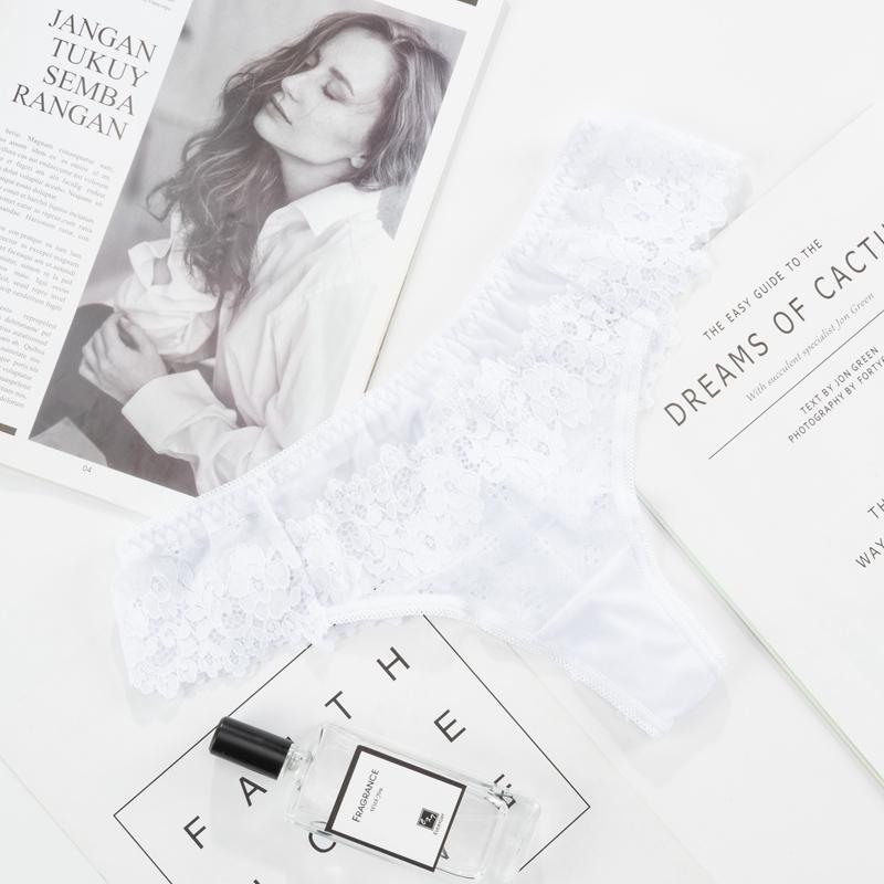 Сексуальные кружевные трусики, женское прозрачное нижнее белье с низкой талией, прозрачное нижнее белье-стринги