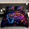 Gamepad Three-Piece Quilt Cover Digital Printing Bedding Set