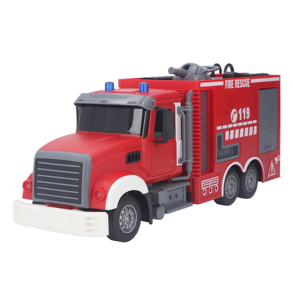 Пожарная машина с дистанционным управлением, разбрызгиватель воды, 11 каналов, звуковой и световой эффект, игрушка для автомобиля с дистанционным управлением