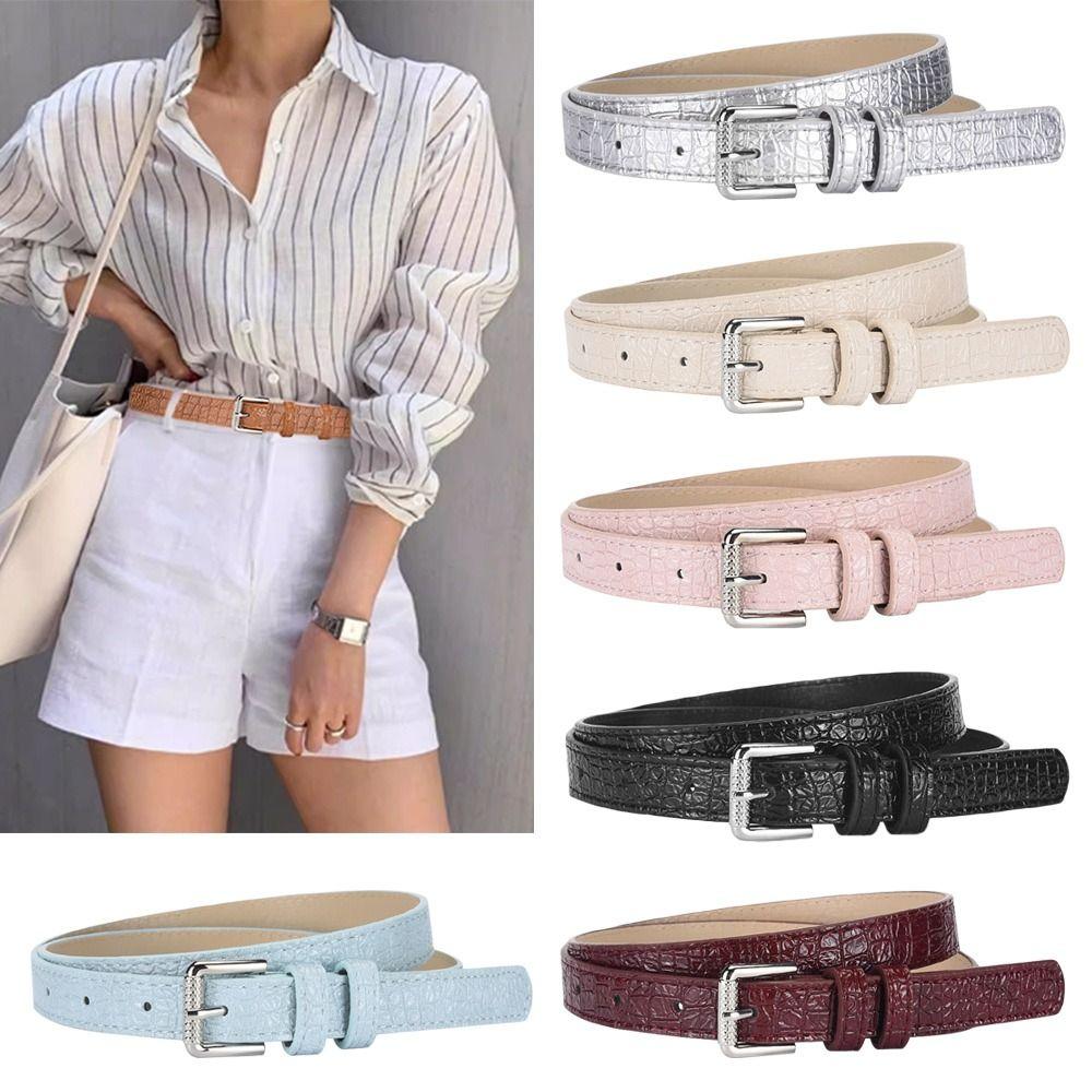 Soft Waistband Belts PU Leather Leather Belt Vintage Women's Belt  Jeans