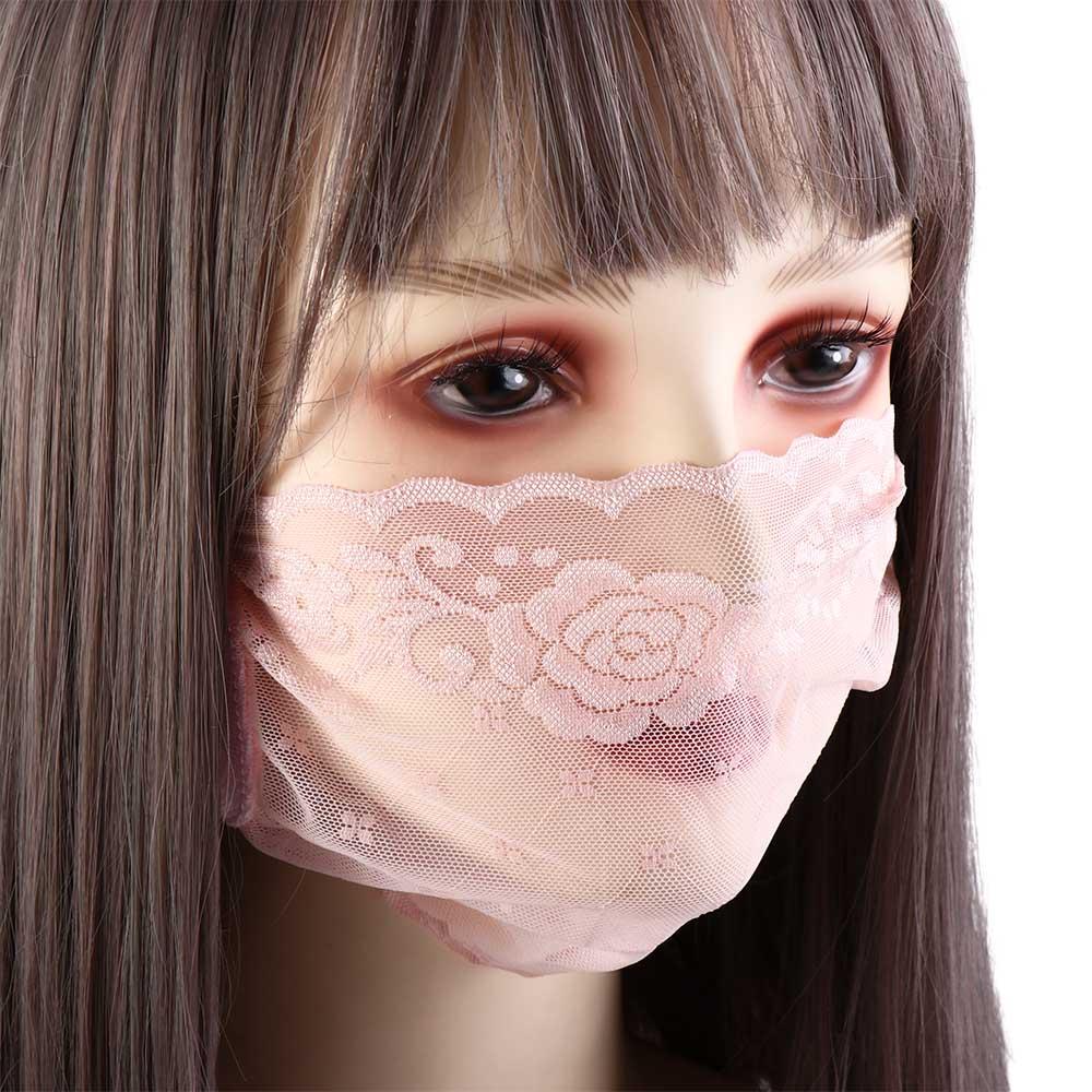 Color Outdoor UV Protection Fishing Hanging Ear Face Cover Lace Mask Face Shield Sunscreen Mask