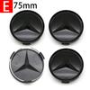 Hub Cap 4Pcs 60mm 75mm Car Wheel Center Logo Hub Cap 56mm ABS For Mercedes-Benz W211 W205 W213 W203 C218 A207 CLA Automotive Accessories DL1