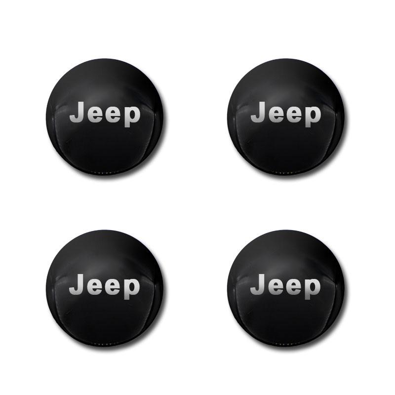 4 шт. 56/60 мм Колпачки ступицы колеса автомобиля Наклейка-эмблема для Jeep Grand Cherokee Wrangler JK Gladiator Compass Renegade Patriot