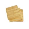 Квадратная бамбуковая разделочная доска Бамбуковая подставка Бамбуковая сервировочная доска для презентации пиццы с сыром (18х18см)